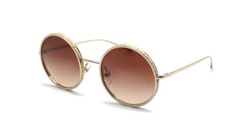 CHANEL Round Sunglasses CH4250 Gold/Brown 